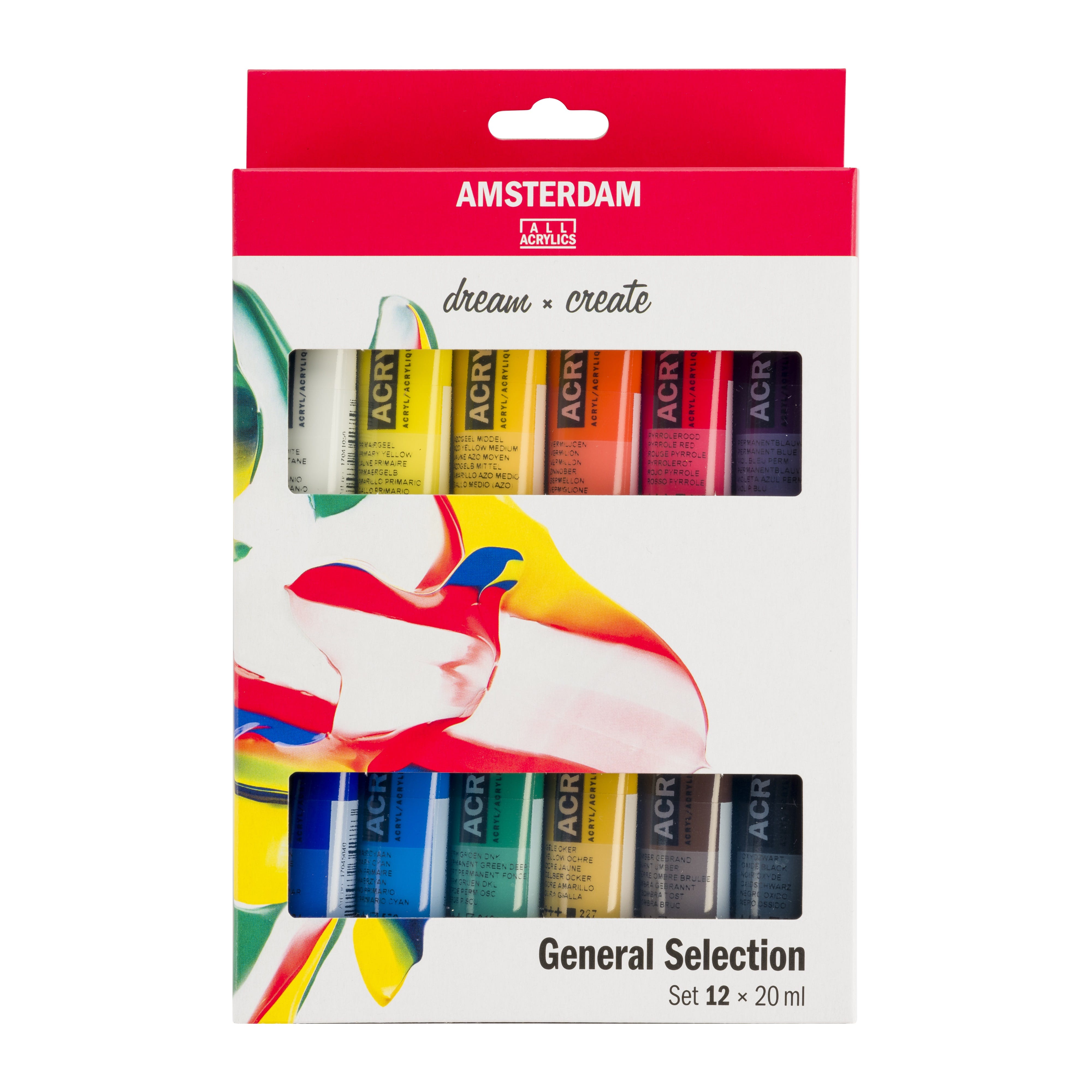 ACRYLIC AMSTERDAM SET 12X20ML