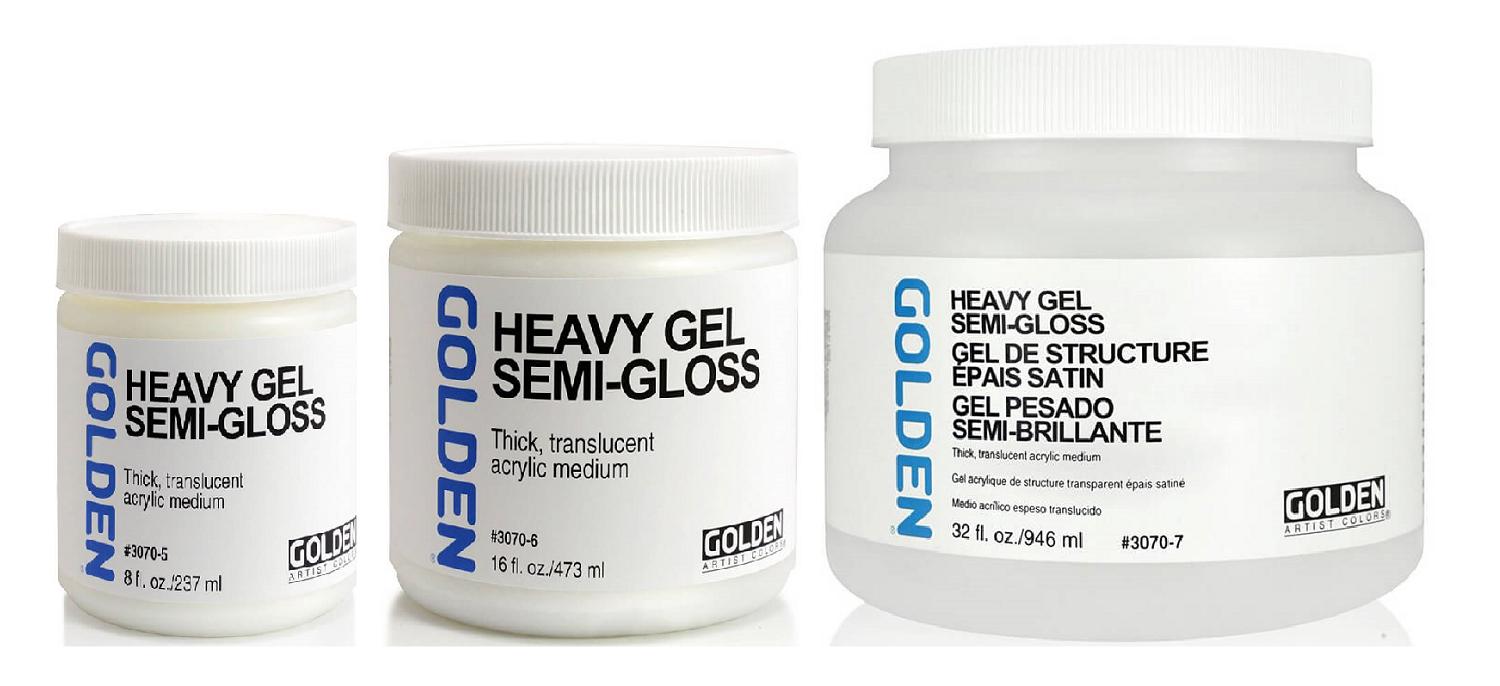 GOLDEN HEAVY GEL SEMI-GLOSS ACRYLIC MEDIUM