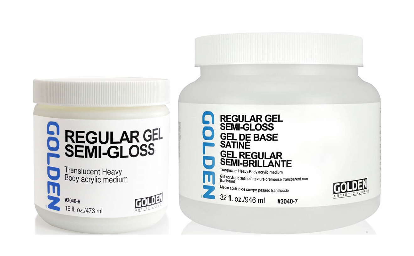 GOLDEN REGULAR GEL SEMI-GLOSS MEDIUM