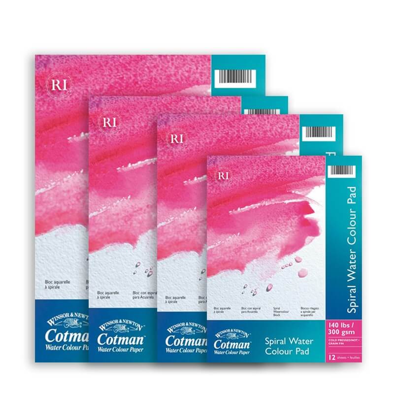 WINSOR & NEWTON COTMAN - WATERCOLOUR - TABLETS - SPIRAL