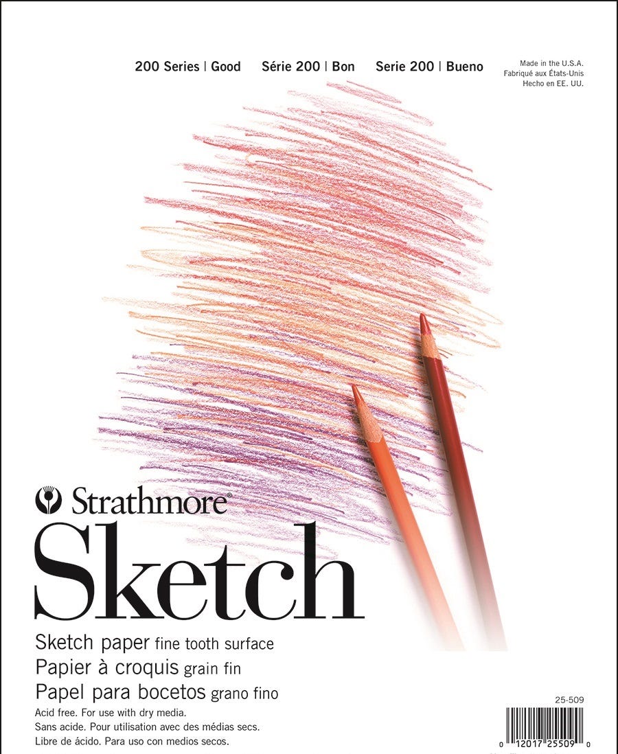 BLOC DE PAPIER À CROQUIS STRATHMORE