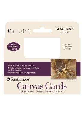 STRATHMORE PACK OF 10 CANVAS CARDS