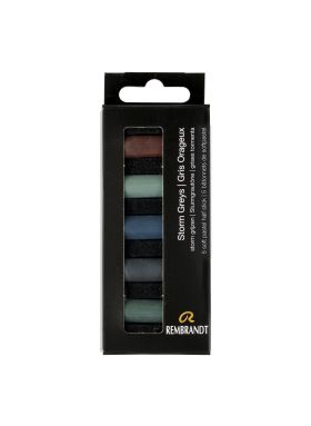 SET OF 5 HALF-PASTELS REMBRANDT STORM GREY